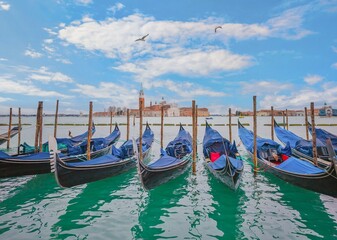 Fototapeta premium Venice, Italy - The city on the sea, with the most characteristic places and touristic attractions in the world. Here in particular a landmark view.