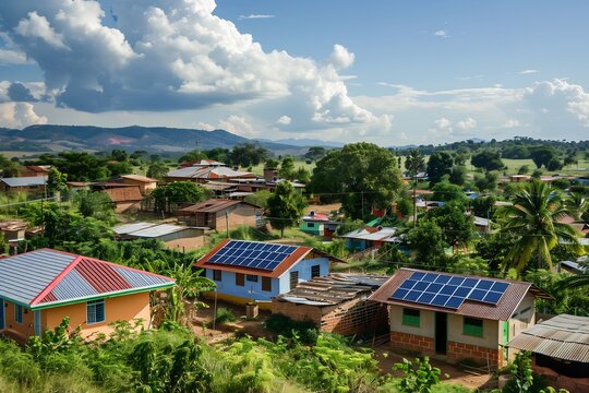 A community based microgrid providing clean and affordable electricity to a remote village, sustainable energy, social empowerment, technological innovation,