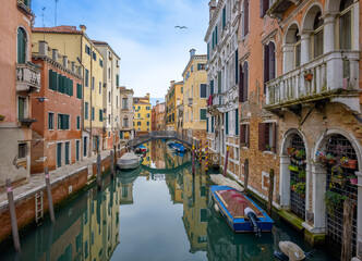 Venice, Italy - The city on the sea, with the most characteristic places and touristic attractions in the world. Here in particular a landmark view.