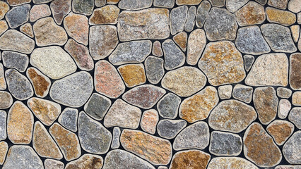 Abstract background with a stone wall. A modern stone fence.