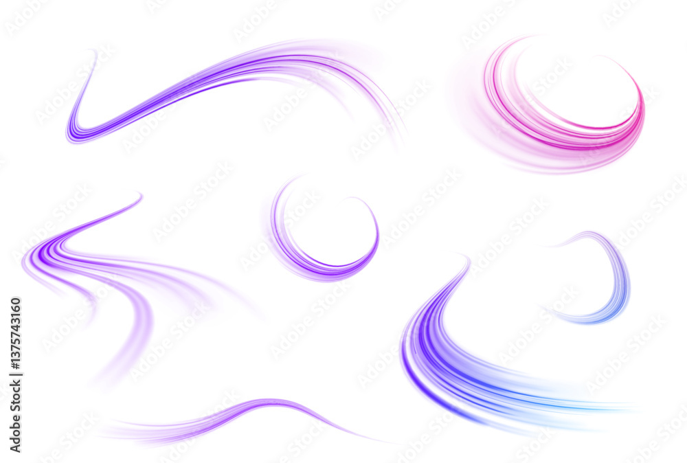 Sticker png futuristic technological style. png abstract background with speed lines. neon color rays vector