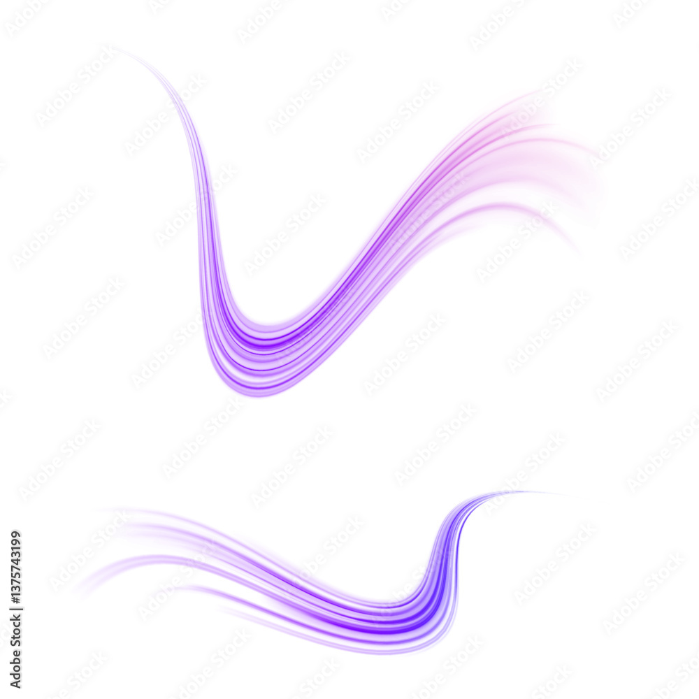Wall mural png futuristic technological style. png abstract background with speed lines. neon color rays vector