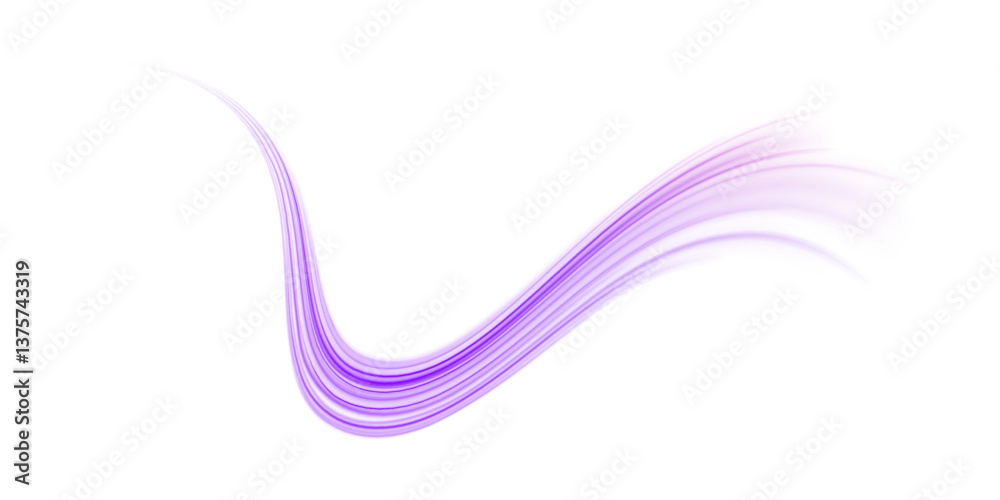 Wall mural png futuristic technological style. png abstract background with speed lines. neon color rays vector