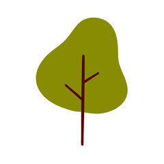 vector illustration of a green apple