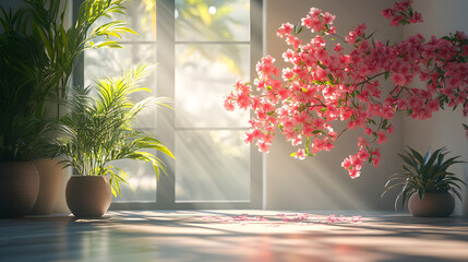 Fototapeta premium 4K commercial floral texture background