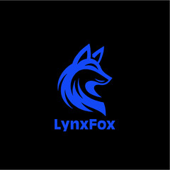 Sharp-edged Sharp-edged modern fox head silhouette in minimalist vector logo style