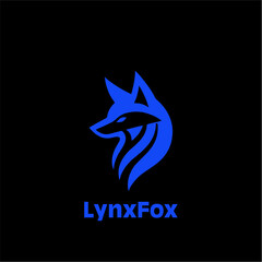 Sharp-edged Sharp-edged modern fox head silhouette in minimalist vector logo style