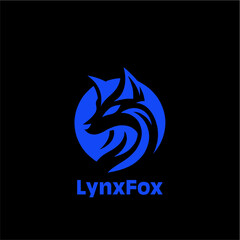 Sharp-edged Sharp-edged modern fox head silhouette in minimalist vector logo style