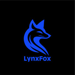 Sharp-edged Sharp-edged modern fox head silhouette in minimalist vector logo style