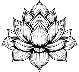 Vector illustration of lotus