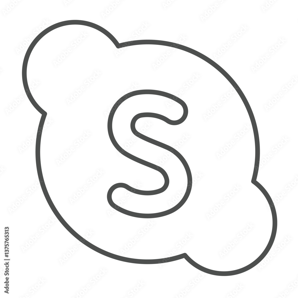 Poster messenger bubble thin line icon, windows pack concept. vector graphics. message submitter program, c