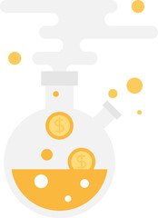 Make Money flat web icon concept