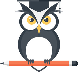 Wisdom flat web icon concept