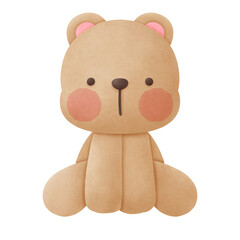 teddy bear isolated on white