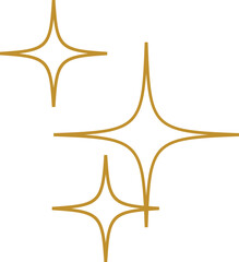 Sparkle icon isolated on transparent background. flat and line style  vectors for decoration. stars sparkles icon for your web site design, logo, app, UI. stars black symbol. glint sign.