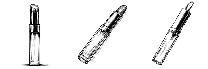 Showcasing various lipstick designs highlighting beauty and artistry in makeup applications