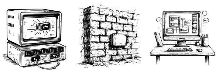 Exploring the evolution of technology from retro computers to modern workspaces