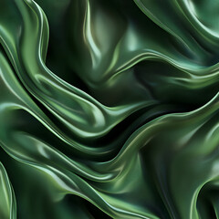 Obraz premium green silk background