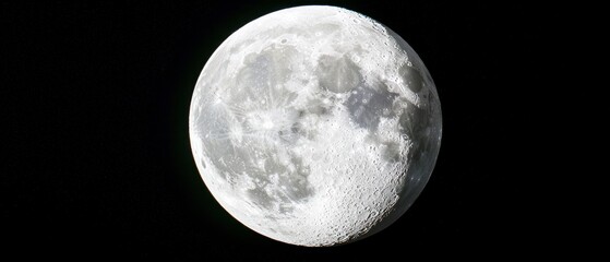 Obraz premium Full Moon in the Night Sky