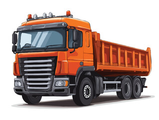 truck isolated on white