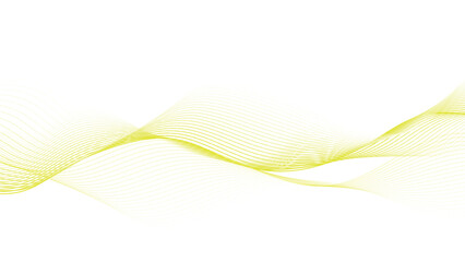 Minimalist Flowing Wave Design with Bright Yellow Accents