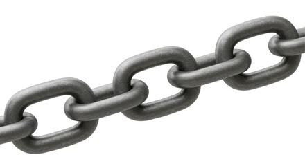 Obraz premium Isolated Close up of a Heavy Metal Chain Links