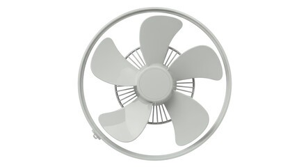 Obraz premium Isolated White Ceiling Fan