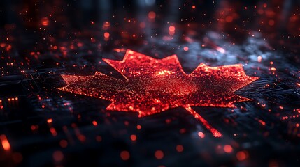 Bright Canadian Flag Symbolizing Strength and Innovation