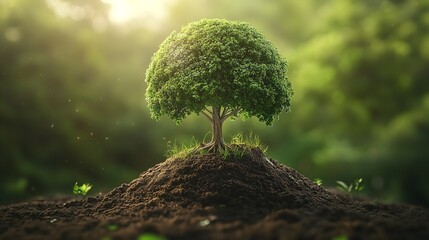 The Bible, the Book of Being, God creates the world and the earth. And God said, Let the earth put forth grass, herbs, fruit-trees.