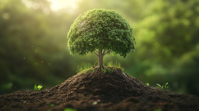 The Bible, the Book of Being, God creates the world and the earth. And God said, Let the earth put forth grass, herbs, fruit-trees.