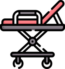 stretcher Illustration on a white background