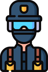 swat Illustration on a white background