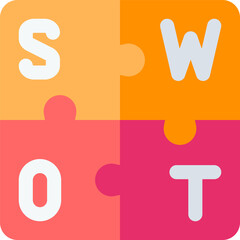 swot Illustration on a white background
