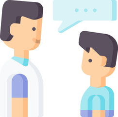 talking (2) Illustration on a white background