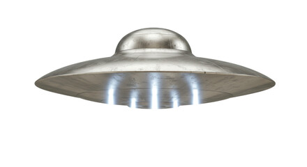 Isolated UFO Flying Saucer Spacecraft