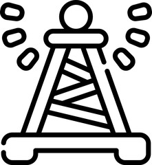 tower Illustration on a white background
