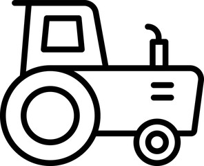 tractor Illustration on a white background