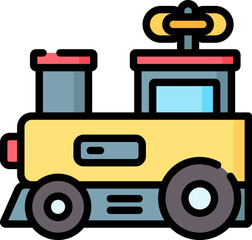 train toy (2) Illustration on a white background