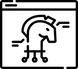 trojan Illustration on a white background