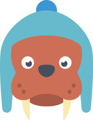 walrus Illustration on a white background