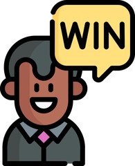 winner Illustration on a white background