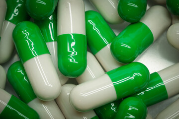 white green capsules