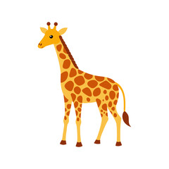 Obraz premium giraffe vector illustration design on white background