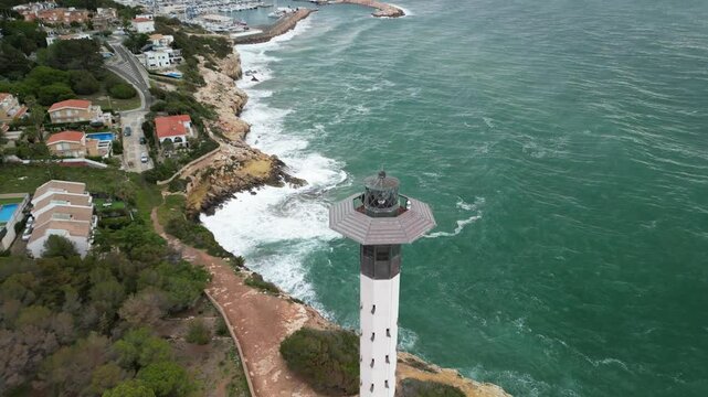 Torredembarra Lighthouse Costa Dorada Tarragona Spain