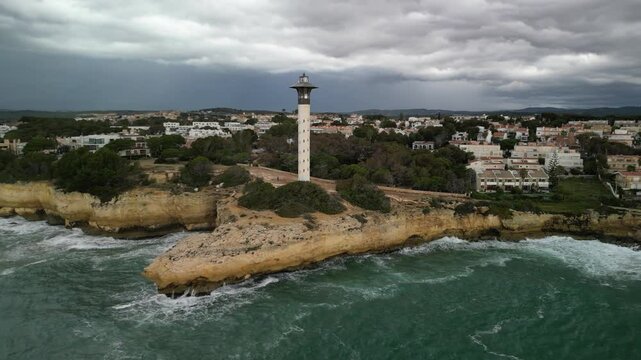 Torredembarra Lighthouse Costa Dorada Tarragona Spain