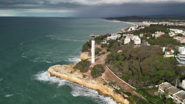 Torredembarra Lighthouse Costa Dorada Tarragona Spain