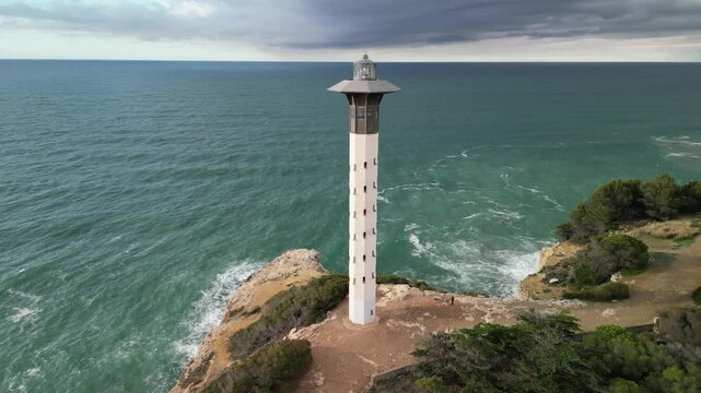Torredembarra Lighthouse Costa Dorada Tarragona Spain