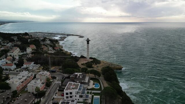 Torredembarra Lighthouse Costa Dorada Tarragona Spain