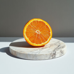 a citrus, pure white background, 