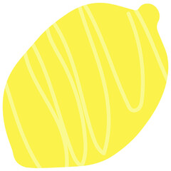  Summer cute exotic tropical fruits in flat design.Healthy sweet food. 
